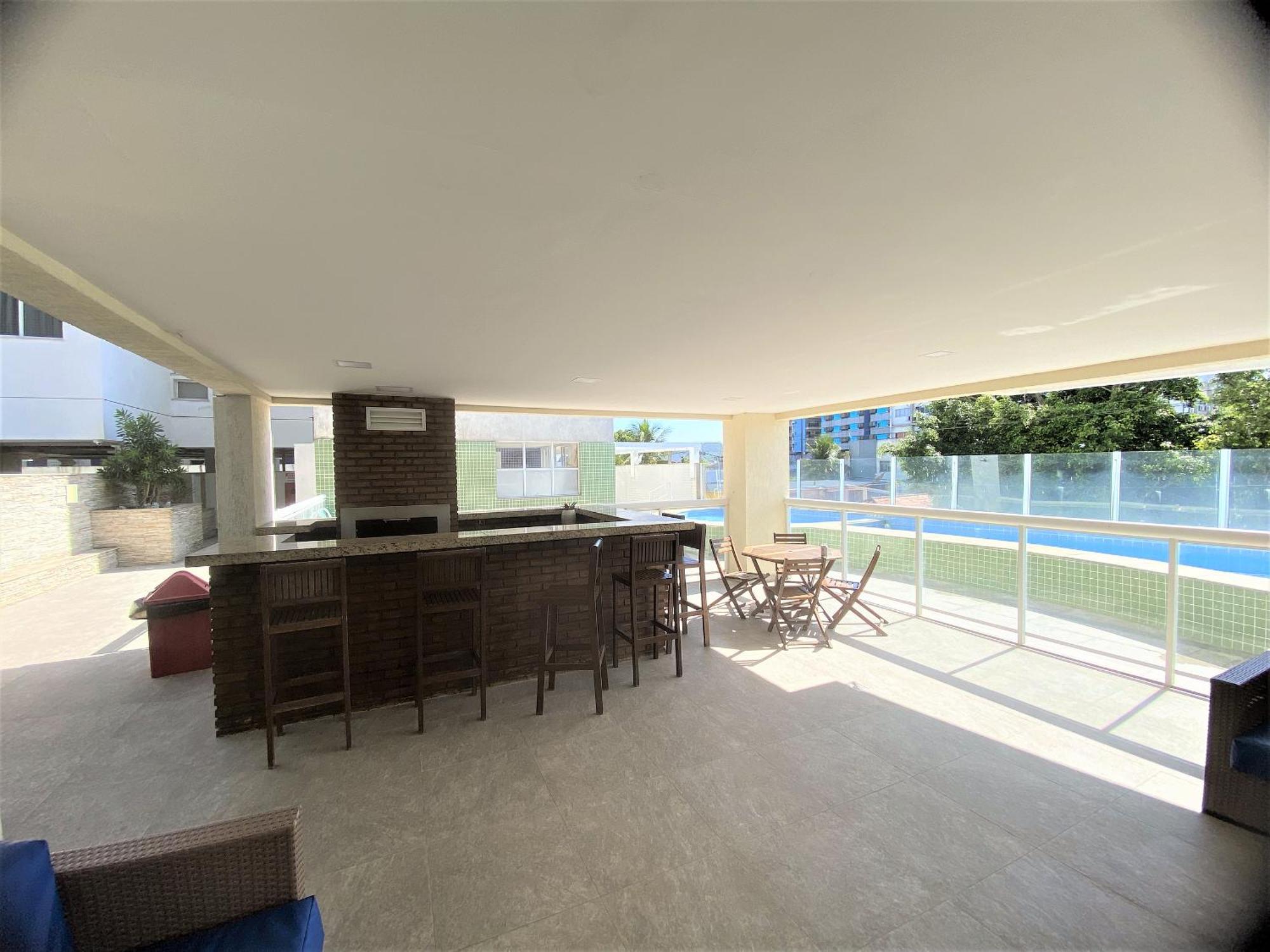 Lindo 3qts Ar Churrasqueira Piscina Centro Apartamento